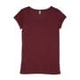 Burgundy Dip Tee