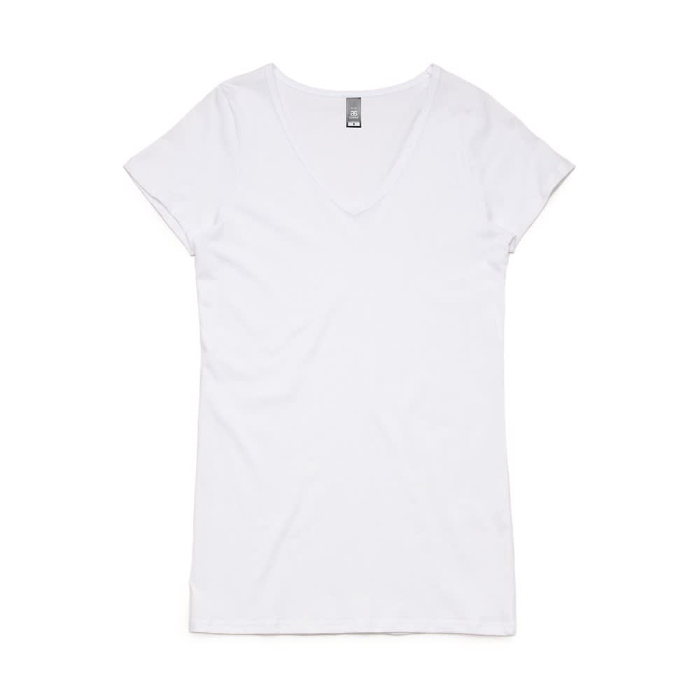 White Verona Tee - V-Neck