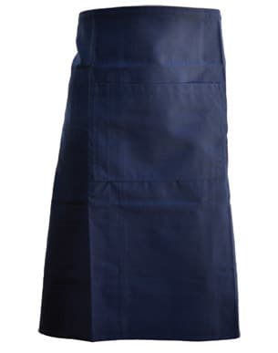 Navy Long Waist Pocket Apron