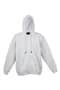 White Mens Zipper Hoodie