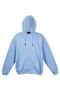 Sky Blue Mens Zipper Hoodie