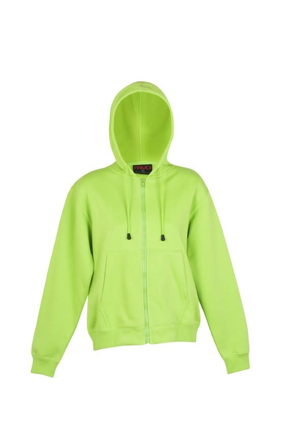 Lime Ladies/Juniors Zipper Hoodie