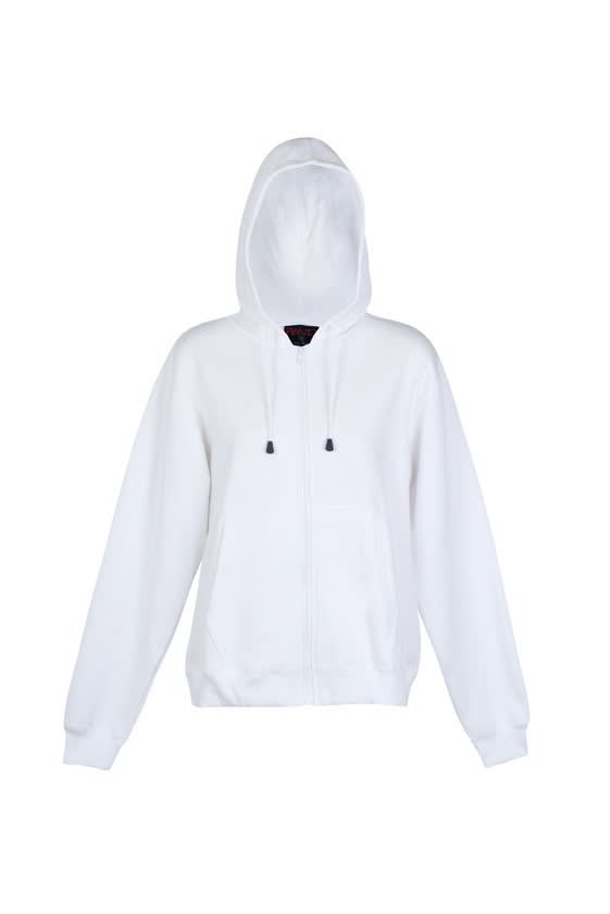 White Ladies/Juniors Zipper Hoodie