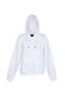 White Ladies/Juniors Zipper Hoodie