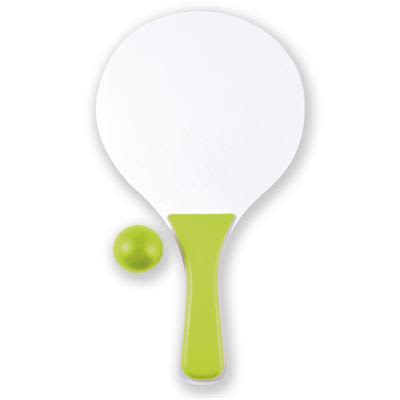 White/Green Paddle Bat &amp; Ball Set