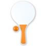 White/Orange Paddle Bat & Ball Set