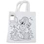 White  Creative Colouring Tote Bag with Crayons