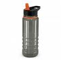 Orange Galaxy Clear and Black Drink Bottle