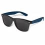 Dark Blue Malibu Premium Sunglasses - Black Frames