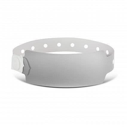 Silver Plastic Event Wrist Band