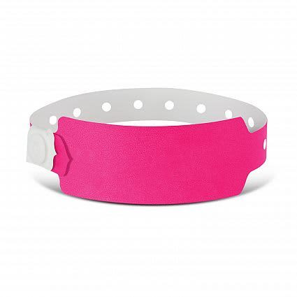 Neon Pink Plastic Event Wrist Band