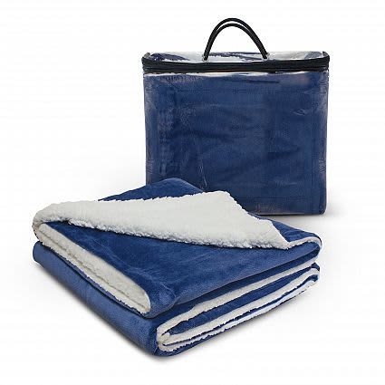 Navy Oslo Luxury Blanket