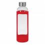 Red Aphrodite Glass Drink Bottle - Silicone Sleeve