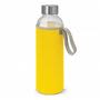 Yellow Aphrodite Glass Drink Bottle 600 ml - Neoprene Sleeve