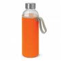 Orange Aphrodite Glass Drink Bottle 600 ml - Neoprene Sleeve