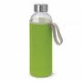 Bright Green Aphrodite Glass Drink Bottle 600 ml - Neoprene Sleeve