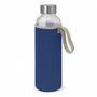 Royal Blue Aphrodite Glass Drink Bottle 600 ml - Neoprene Sleeve