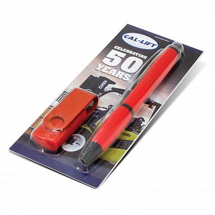 Red Vistro Stylus Pen &amp; USB Gift Set