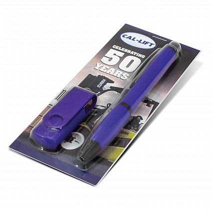 Dark Blue Vistro Stylus Pen &amp; USB Gift Set