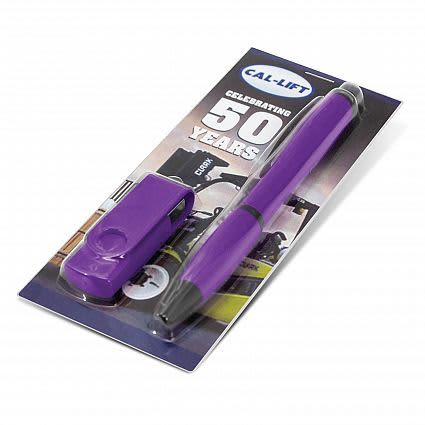 Purple Vistro Stylus Pen &amp; USB Gift Set
