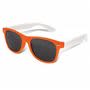 Orange Malibu Premium Sunglasses - White Arms