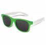 Bright Green Malibu Premium Sunglasses - White Arms