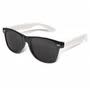 Black Malibu Premium Sunglasses - White Arms