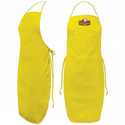 Yellow Cotton Twill Bib Apron