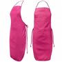 Pink Cotton Twill Bib Apron