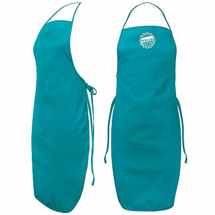 Light Blue Cotton Twill Bib Apron