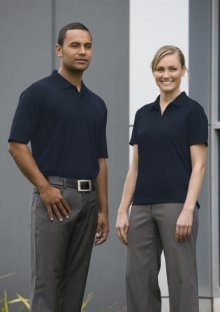 Black Dri Gear Axis Polo - Womens