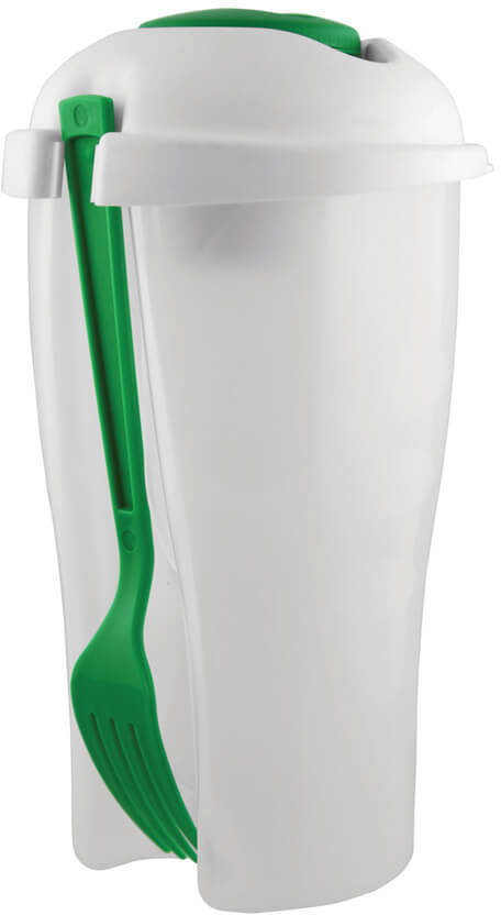 White/Green The Newton Salad Shaker