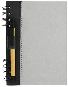 Black Recycled Paper Journal Book