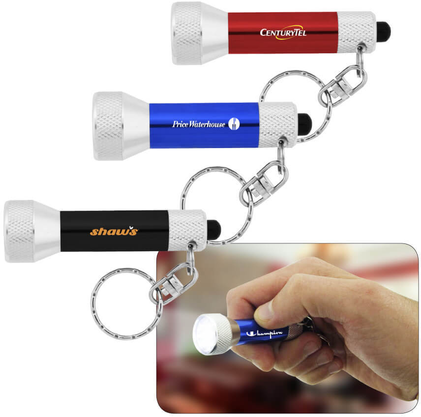Branded Key Chain 7 LED Flashlight Promotional Products Australia