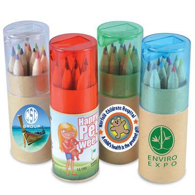 Coloured Pencils in Cardboard Tube