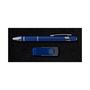 Dark Blue Style Gift Set - Miami Pen and Swivel Flash Drive