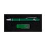 Green Style Gift Set - Miami Pen and Swivel Flash Drive