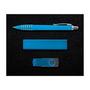 Blue Superior Gift Set - Titan Pen, Velocity Power Bank, Swivel Flash Drive