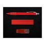 Red Superior Gift Set - Titan Pen, Velocity Power Bank, Swivel Flash Drive