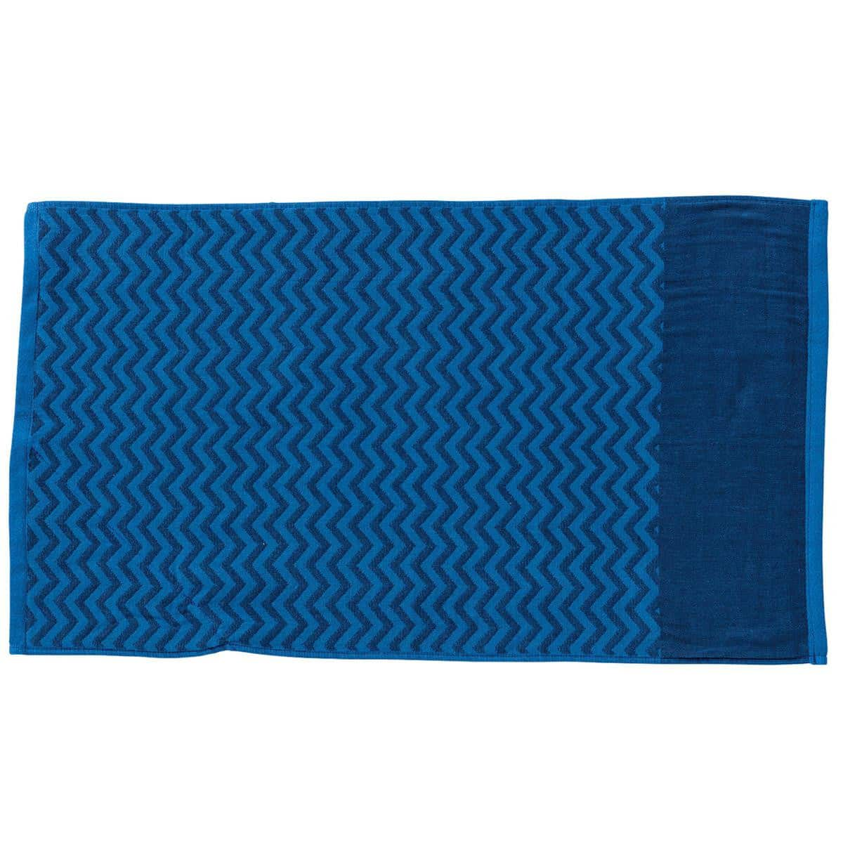 Navy/Aqua Elite Gym Towel with Pocket