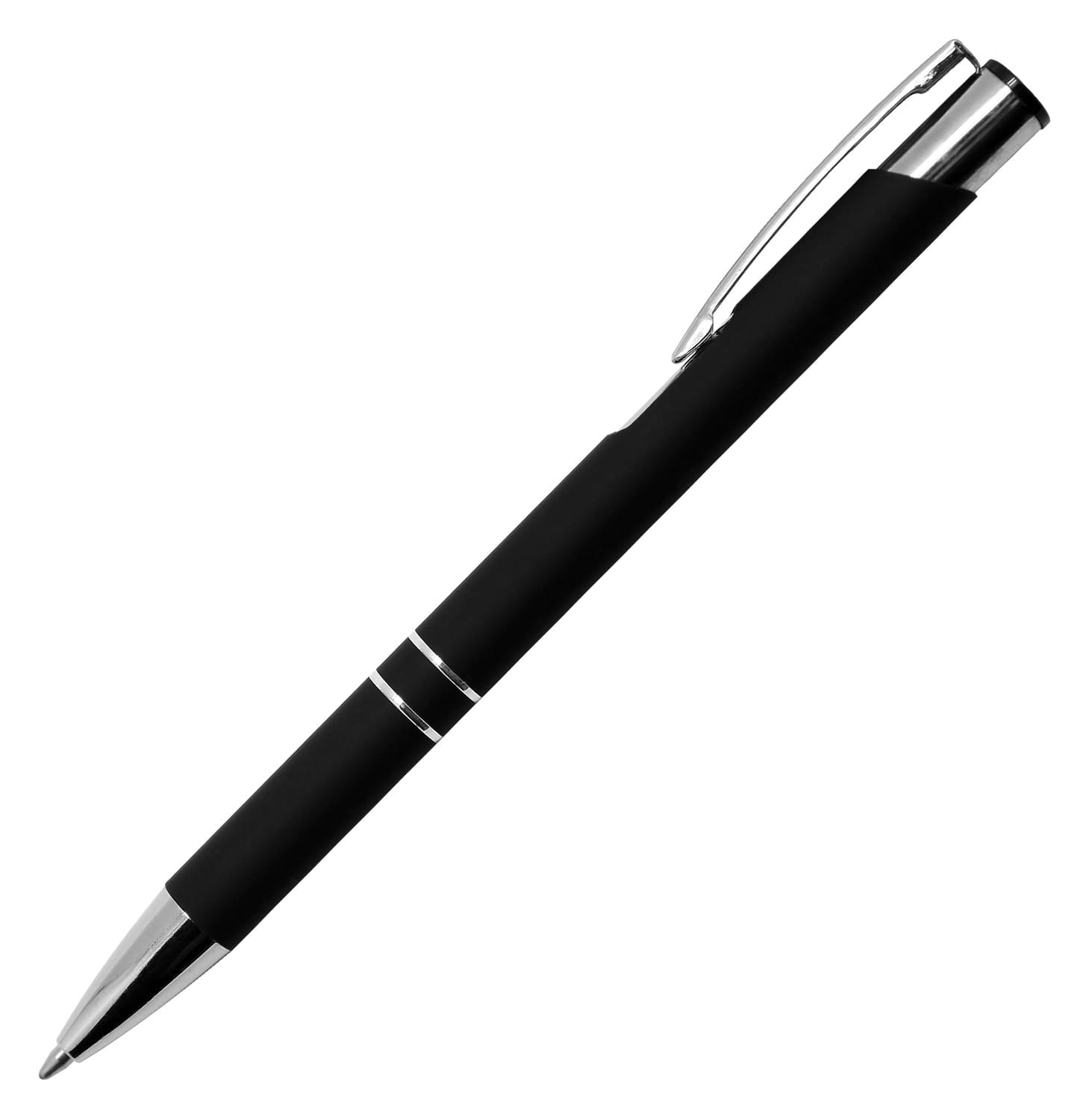 Black Euroauz Soft Touch Metal Pen