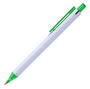 Green York White Barrel Click Action Pen