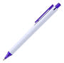 Dark Blue York White Barrel Click Action Pen