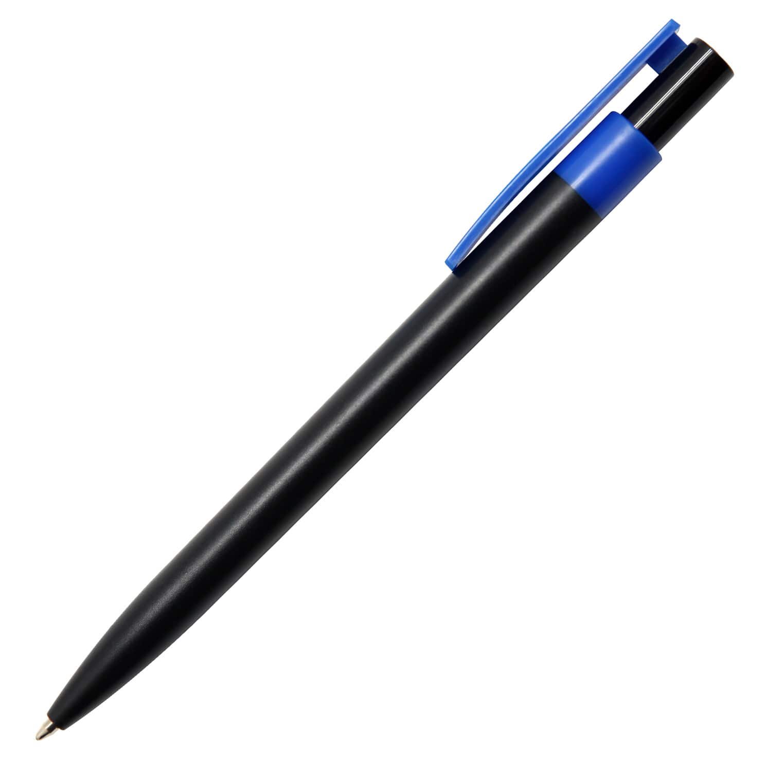 Dark Blue Torino Click Action Plastic Pen Black Barrel