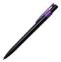 Purple Torino Click Action Plastic Pen Black Barrel