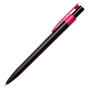 Pink Torino Click Action Plastic Pen Black Barrel