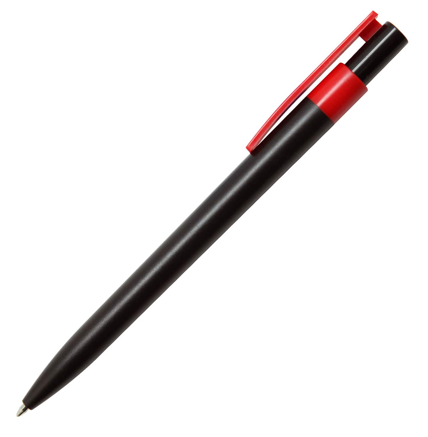Red Torino Click Action Plastic Pen Black Barrel