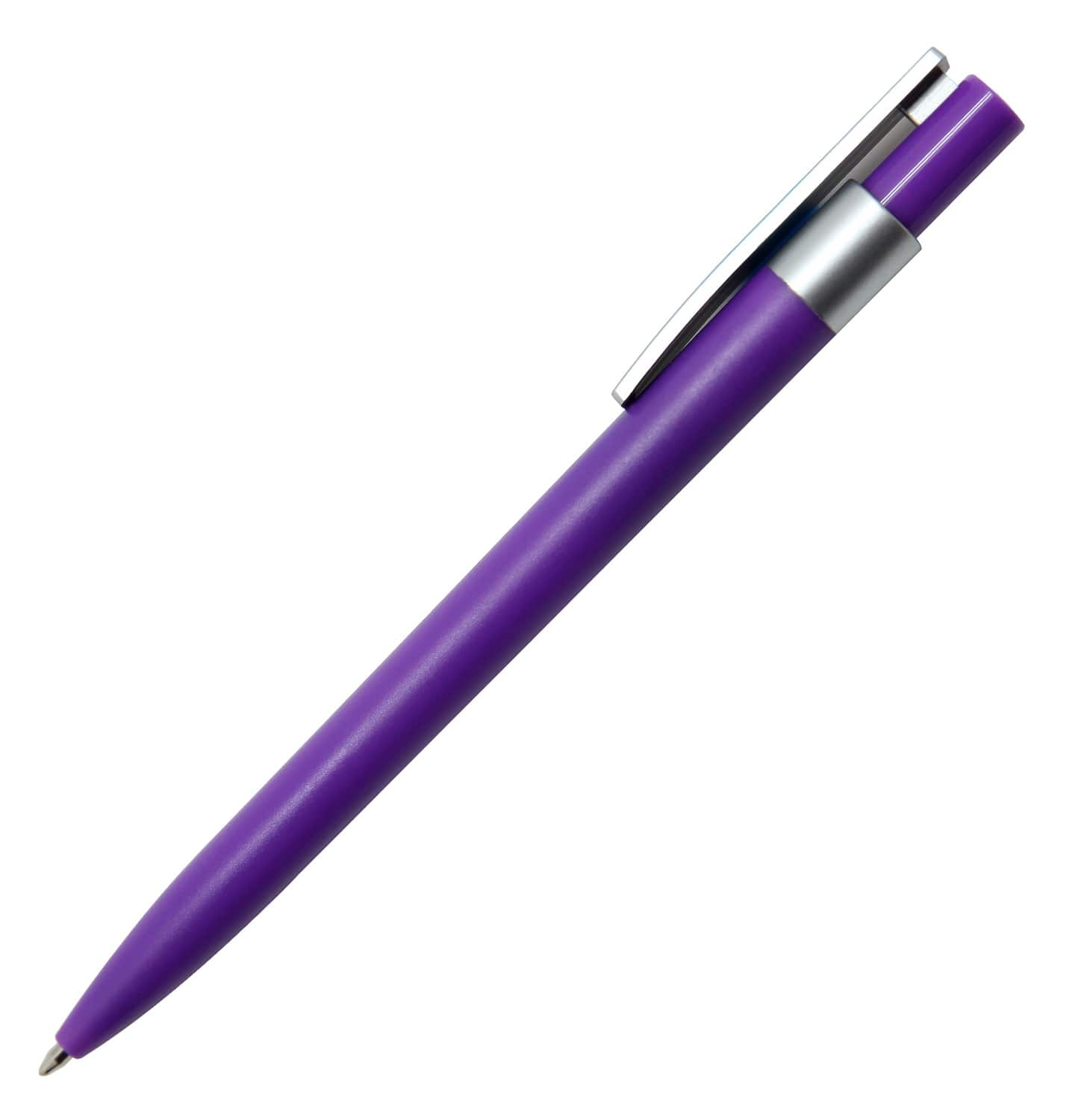 Purple Torino Silver Click Action Pen