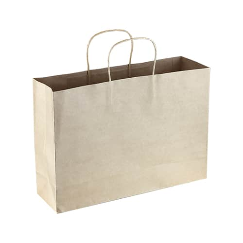 Brown Large Paper Shopper Bag