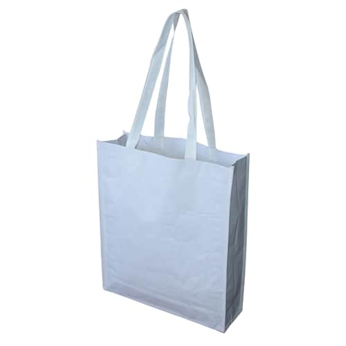 White Paper Bag With Large Gusset